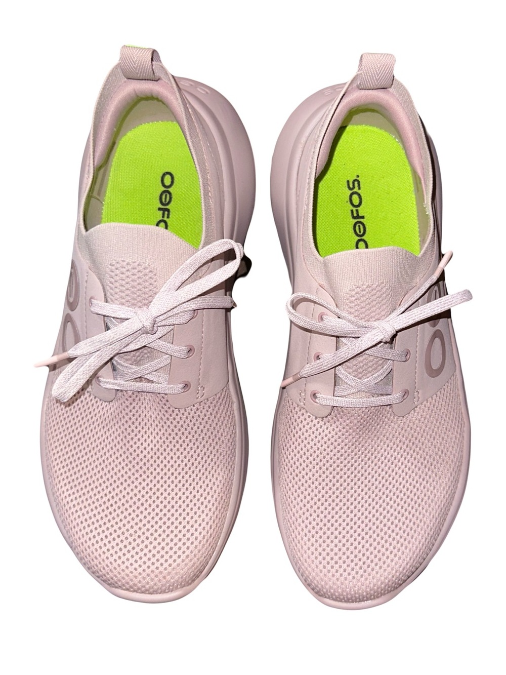 OOFOS Women’s Oomy Stride Recovery Cushion Lace Up Shoes in Stardust Sz 10
